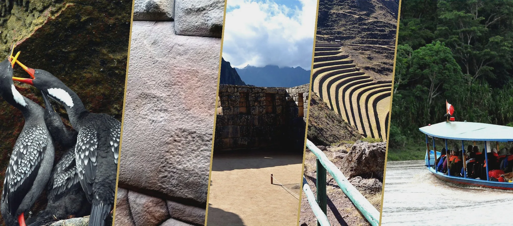 banner-circuit-perou-26j Circuit Pérou 26 jours : cormorans des îles Ballestas, mur de Sacsayhuamán, Machu Picchu, terrasses de Moray et bateau sur l’Amazonie